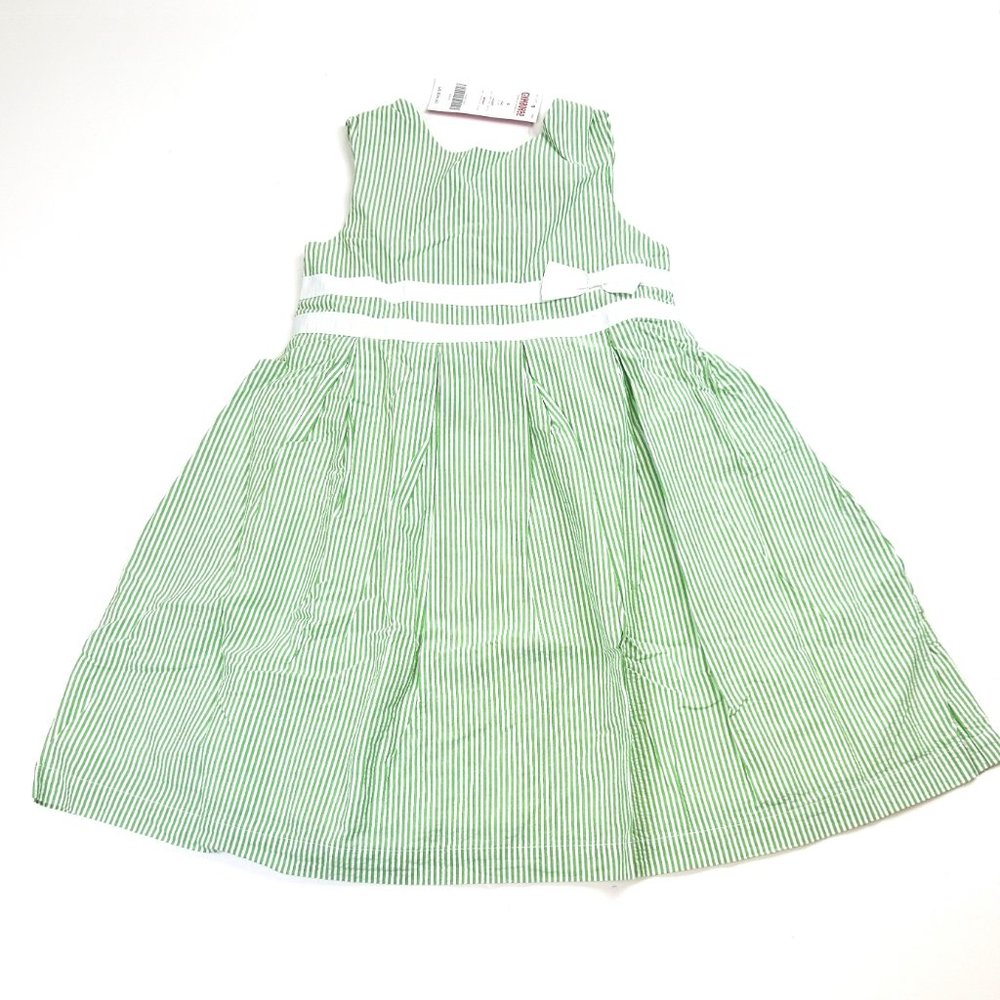 NWT Gymboree Girl " Tennis Match " Pleated Seersucker Dress Size 6
